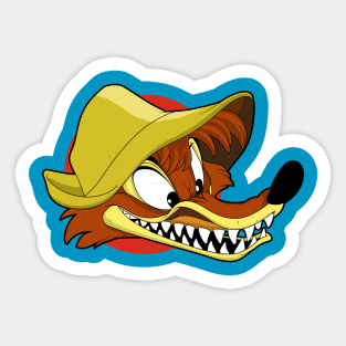 splash mountain brer fox vintage Sticker